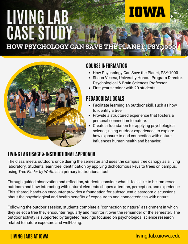 Screenshot of psychology case study cover page